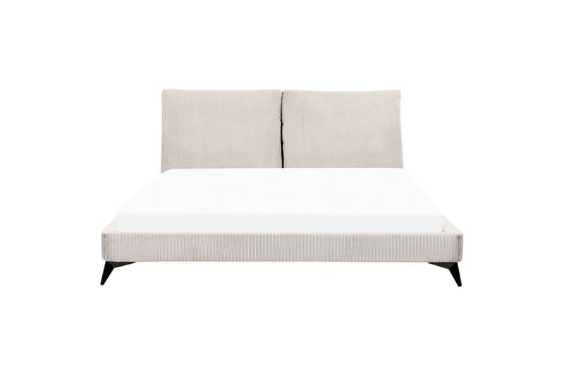 Seng med lamellramme Melle - Lys beige/Mansjettstoff, Lysebeige/Manchestertøy, Lys beige/Kordfløyel, Lys beige/Manchester, 180x200 cm - Møbler - Senger - Sengeramme & sengestamme