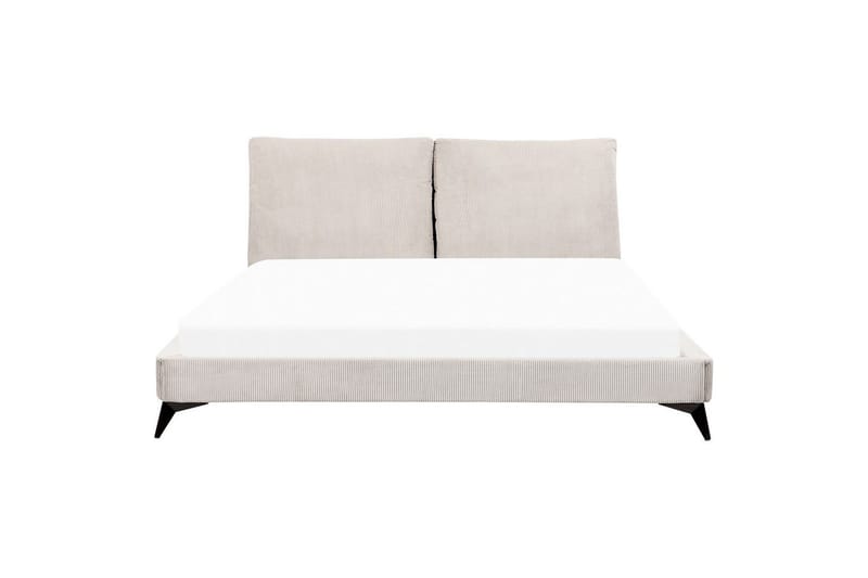 Seng med lamellramme Melle - Lys beige/Mansjettstoff, Lysebeige/Manchestertøy, Lys beige/Kordfløyel, Lys beige/Manchester, 180x200 cm - Møbler - Senger - Sengeramme & sengestamme
