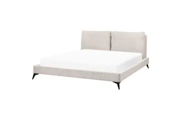 Seng med lamellramme Melle - Lys beige/Mansjettstoff, Lysebeige/Manchestertøy, Lys beige/Kordfløyel, Lys beige/Manchester, 180x200 cm - Møbler - Senger - Sengeramme & sengestamme