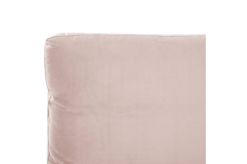 Seng med lamellramme Melle - Rosa, Svart/Fløyel, Rosa, svart/fløyel, Rosa, Svart/Velur, Rosa, Svart/Sateng, 180x200 cm - Møbler - Senger - Sengeramme & sengestamme