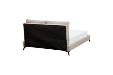 Seng med lamellramme Melle - Taupe/Manchesterstoff, Taupe/cordfløyel, 140x200 cm - Møbler - Senger - Sengeramme & sengestamme