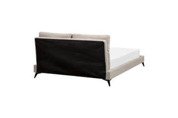 Seng med lamellramme Melle - Taupe/Manchesterstoff, Taupe/cordfløyel, 160x200 cm - Møbler - Senger - Sengeramme & sengestamme