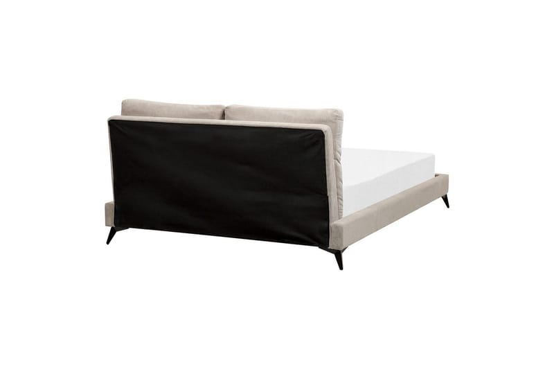 Seng med lamellramme Melle - Taupe/Manchesterstoff, Taupe/cordfløyel, 160x200 cm - Møbler - Senger - Sengeramme & sengestamme