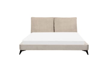 Seng med lamellramme Melle - Taupe/Manchesterstoff, Taupe/cordfløyel, 180x200 cm - Møbler - Senger - Sengeramme & sengestamme
