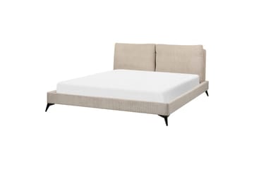Seng med lamellramme Melle - Taupe/Manchesterstoff, Taupe/cordfløyel, 180x200 cm - Møbler - Senger - Sengeramme & sengestamme