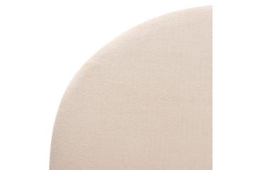 Seng med lamellramme Millay - Beige, lyst tre, svart/bouclé, Beige, lyst tre, svart/Bouclé, 160x200 cm - Møbler - Senger - Sengeramme & sengestamme