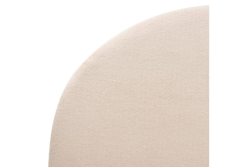 Seng med lamellramme Millay - Beige, lyst tre, svart/bouclé, Beige, lyst tre, svart/Bouclé, 180x200 cm - Møbler - Senger - Sengeramme & sengestamme