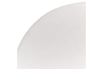 Seng med lamellramme Millay - Hvit, lyst tre, svart/Polyester, Hvit, lyst treverk, svart/polyester, 140x200 cm - Møbler - Senger - Sengeramme & sengestamme