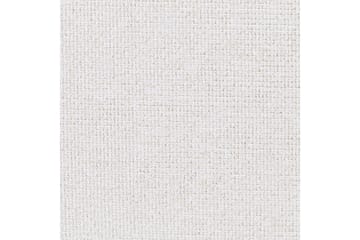 Seng med lamellramme Millay - Hvit, lyst tre, svart/Polyester, Hvit, lyst treverk, svart/polyester, 180x200 cm - Møbler - Senger - Sengeramme & sengestamme