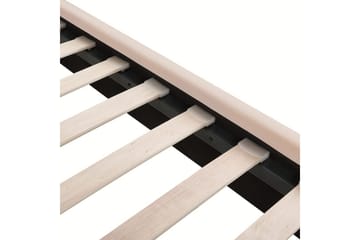 Seng med lamellramme Miribel - Beige, gull, 140x200 cm - Møbler - Senger - Sengeramme & sengestamme