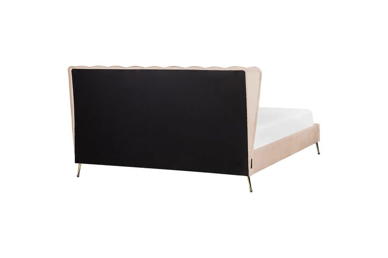 Seng med lamellramme Miribel - Beige, gull, 180x200 cm - Møbler - Senger - Sengeramme & sengestamme