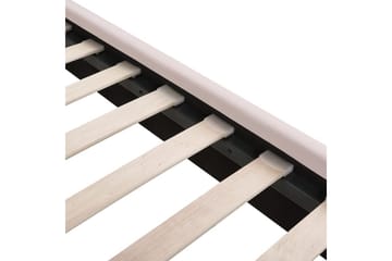 Seng med lamellramme Miribel - Rosa, gull, 140x200 cm - Møbler - Senger - Sengeramme & sengestamme