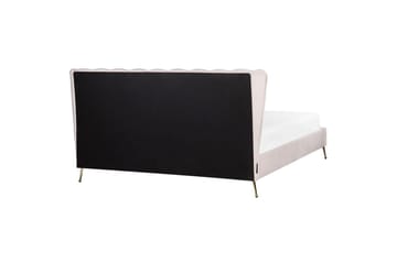 Seng med lamellramme Miribel - Rosa, gull, 180x200 cm - Møbler - Senger - Sengeramme & sengestamme