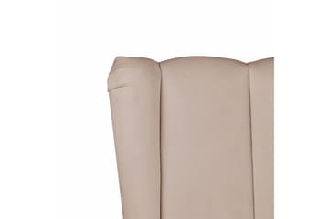Seng med lamellramme Miribel - Taupe, gull, 180x200 cm - Møbler - Senger - Sengeramme & sengestamme