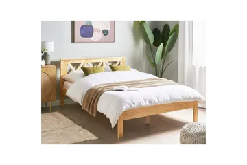 Seng med lamellramme Tannay - Lyst tre, 140x200 cm - Møbler - Senger - Sengeramme & sengestamme
