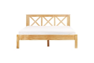 Seng med lamellramme Tannay - Lyst tre, 160x200 cm - Møbler - Senger - Sengeramme & sengestamme