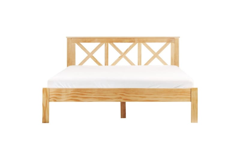 Seng med lamellramme Tannay - Lyst tre, 160x200 cm - Møbler - Senger - Sengeramme & sengestamme