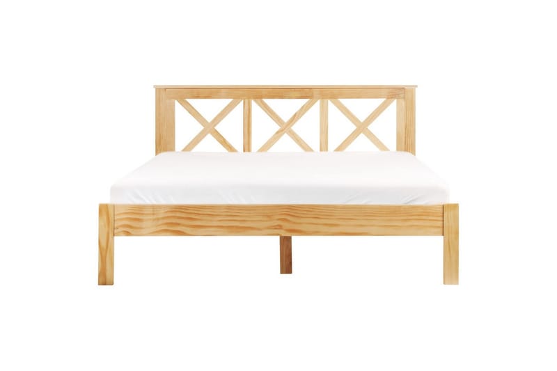 Seng med lamellramme Tannay - Lyst tre, 160x200 cm - Møbler - Senger - Sengeramme & sengestamme