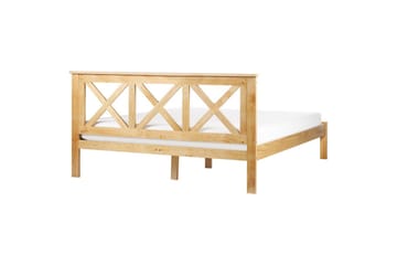 Seng med lamellramme Tannay - Lyst tre, 160x200 cm - Møbler - Senger - Sengeramme & sengestamme