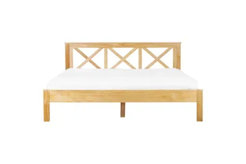 Seng med lamellramme Tannay - Lyst tre, 180x200 cm - Møbler - Senger - Sengeramme & sengestamme