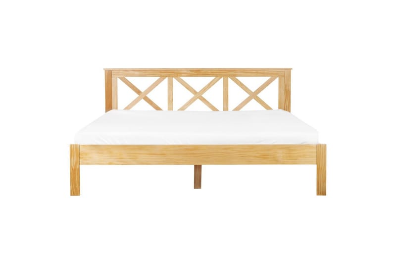 Seng med lamellramme Tannay - Lyst tre, 180x200 cm - Møbler - Senger - Sengeramme & sengestamme