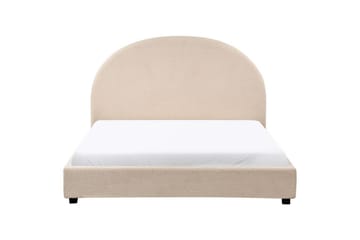 Seng med lamellramme Vaucluse - Beige/Bouclé, 140x200 cm - Møbler - Senger - Sengeramme & sengestamme