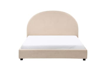 Seng med lamellramme Vaucluse - Beige/Bouclé, 140x200 cm - Møbler - Senger - Sengeramme & sengestamme