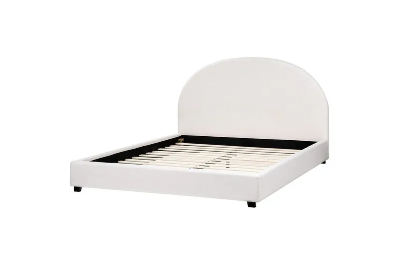 Seng med lamellramme Vaucluse, Hvit/Polyester, 160x200 cm