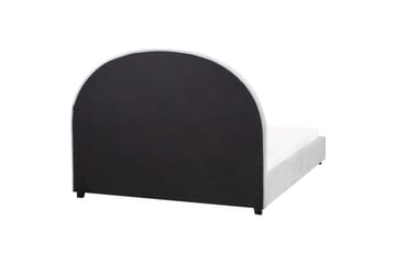 Seng med lamellramme Vaucluse - Lys blå/Polyester, 140x200 cm - Møbler - Senger - Sengeramme & sengestamme