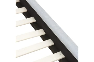 Seng med lamellramme Vaucluse - Lys blå/Polyester, 140x200 cm - Møbler - Senger - Sengeramme & sengestamme