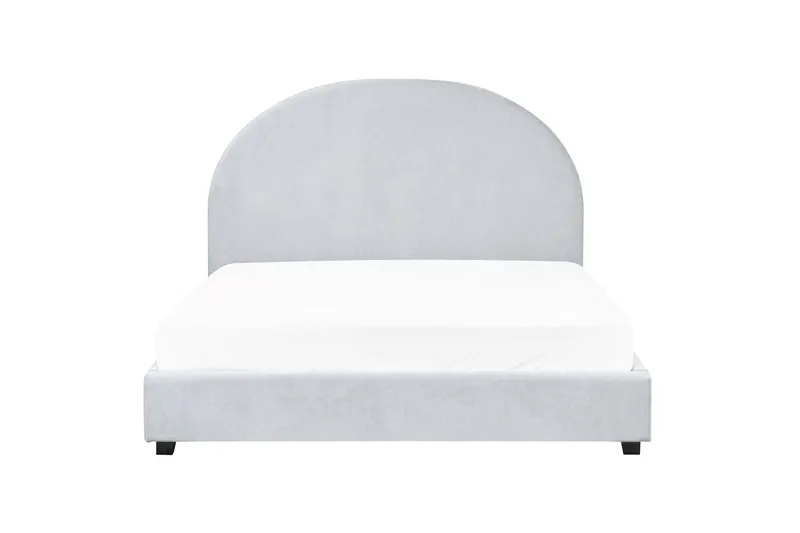 Seng med lamellramme Vaucluse - Lys blå/Polyester, 140x200 cm - Møbler - Senger - Sengeramme & sengestamme