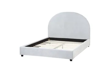 Seng med lamellramme Vaucluse - Lys blå/Polyester, 140x200 cm - Møbler - Senger - Sengeramme & sengestamme