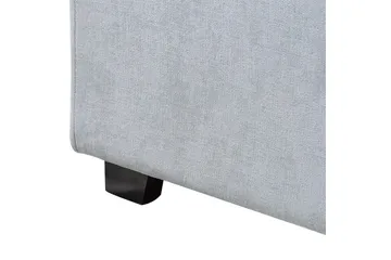 Seng med lamellramme Vaucluse - Lys blå/Polyester, 140x200 cm - Møbler - Senger - Sengeramme & sengestamme