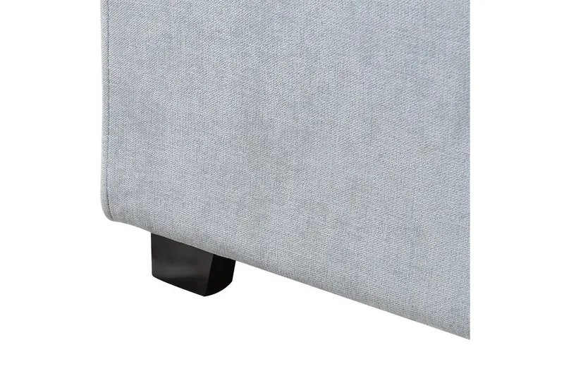 Seng med lamellramme Vaucluse - Lys blå/Polyester, 140x200 cm - Møbler - Senger - Sengeramme & sengestamme