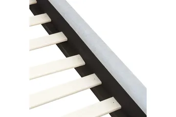 Seng med lamellramme Vaucluse - Lys blå/Polyester, 160x200 cm - Møbler - Senger - Sengeramme & sengestamme