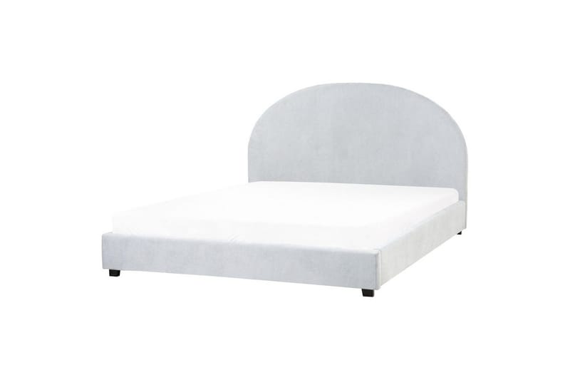 Seng med lamellramme Vaucluse - Lys blå/Polyester, 160x200 cm - Møbler - Senger - Sengeramme & sengestamme