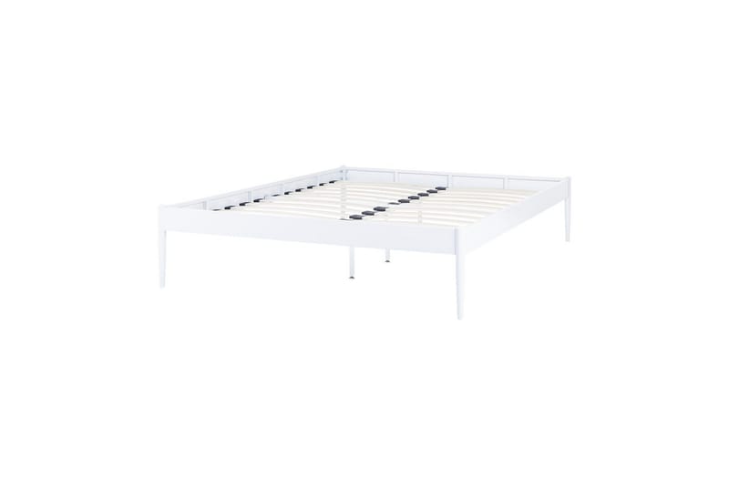 Seng med lamellramme Vaurs, Hvit, 140x200 cm