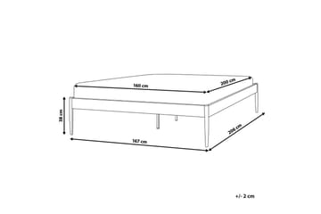 Seng med lamellramme Vaurs - Hvit, 160x200 cm - Møbler - Senger - Sengeramme & sengestamme