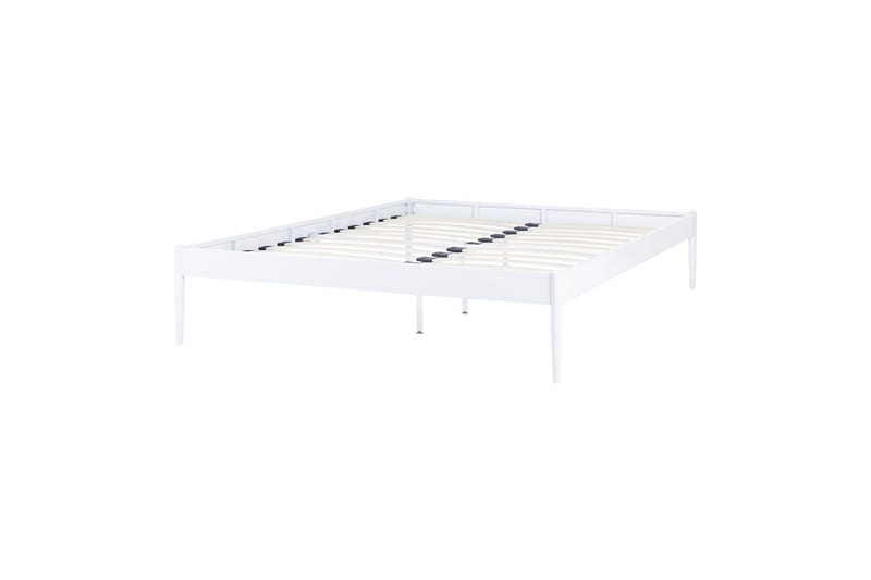 Seng med lamellramme Vaurs, Hvit, 160x200 cm