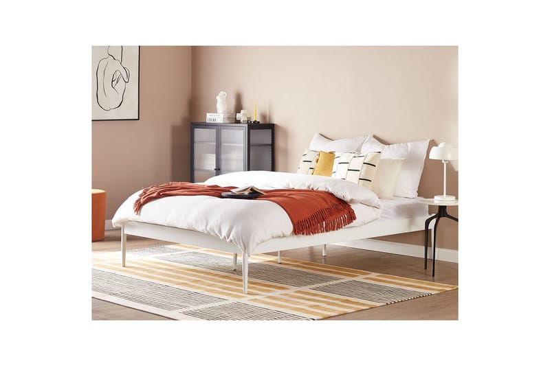 Seng med lamellramme Vaurs - Hvit, 160x200 cm - Møbler - Senger - Sengeramme & sengestamme