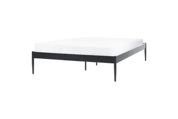 Seng med lamellramme Vaurs - Svart, 140x200 cm - Møbler - Senger - Sengeramme & sengestamme