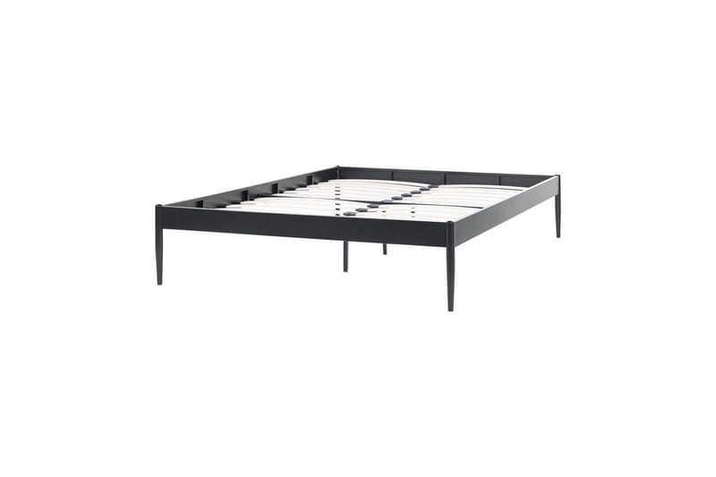 Seng med lamellramme Vaurs - Svart, 140x200 cm - Møbler - Senger - Sengeramme & sengestamme