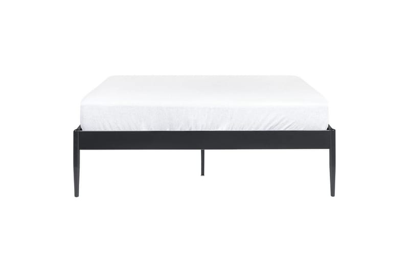Seng med lamellramme Vaurs - Svart, 140x200 cm - Møbler - Senger - Sengeramme & sengestamme