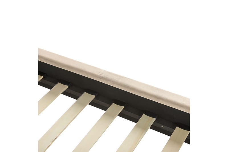 Seng med lamellramme Villette - Beige, svart, 140x200 cm - Møbler - Senger - Sengeramme & sengestamme