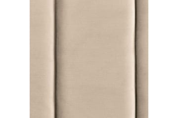 Seng med lamellramme Villette - Beige, svart, 140x200 cm - Møbler - Senger - Sengeramme & sengestamme