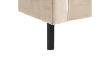 Seng med lamellramme Villette - Beige, svart, 140x200 cm - Møbler - Senger - Sengeramme & sengestamme