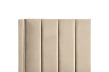 Seng med lamellramme Villette - Beige, svart, 140x200 cm - Møbler - Senger - Sengeramme & sengestamme