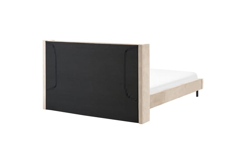 Seng med lamellramme Villette - Beige, svart, 180x200 cm - Møbler - Senger - Sengeramme & sengestamme