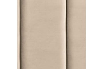 Seng med lamellramme Villette - Beige, svart, 180x200 cm - Møbler - Senger - Sengeramme & sengestamme