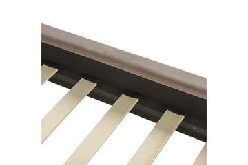 Seng med lamellramme Villette - Taupe, gull, 180x200 cm - Møbler - Senger - Sengeramme & sengestamme